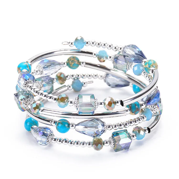 Natural Crystal Winding Bracelet Natural Stone Turquoise