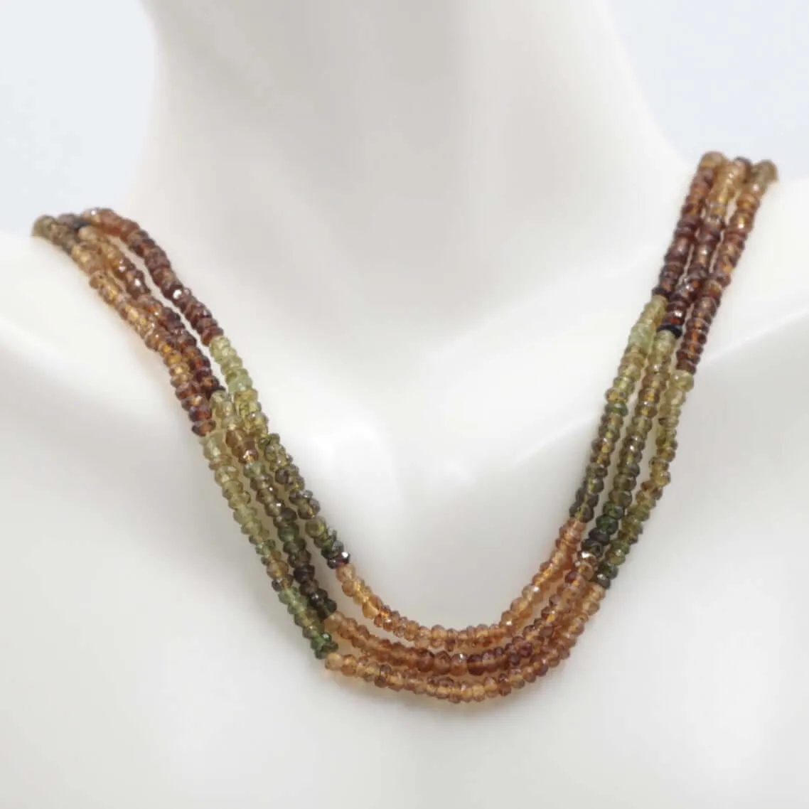 Natural Multi-color Tourmaline gemstone Necklace 16-22 Inches Adjustable Jewelry Tourmaline Stone Tourmaline Beads SKU: 6142601, 6142601-1