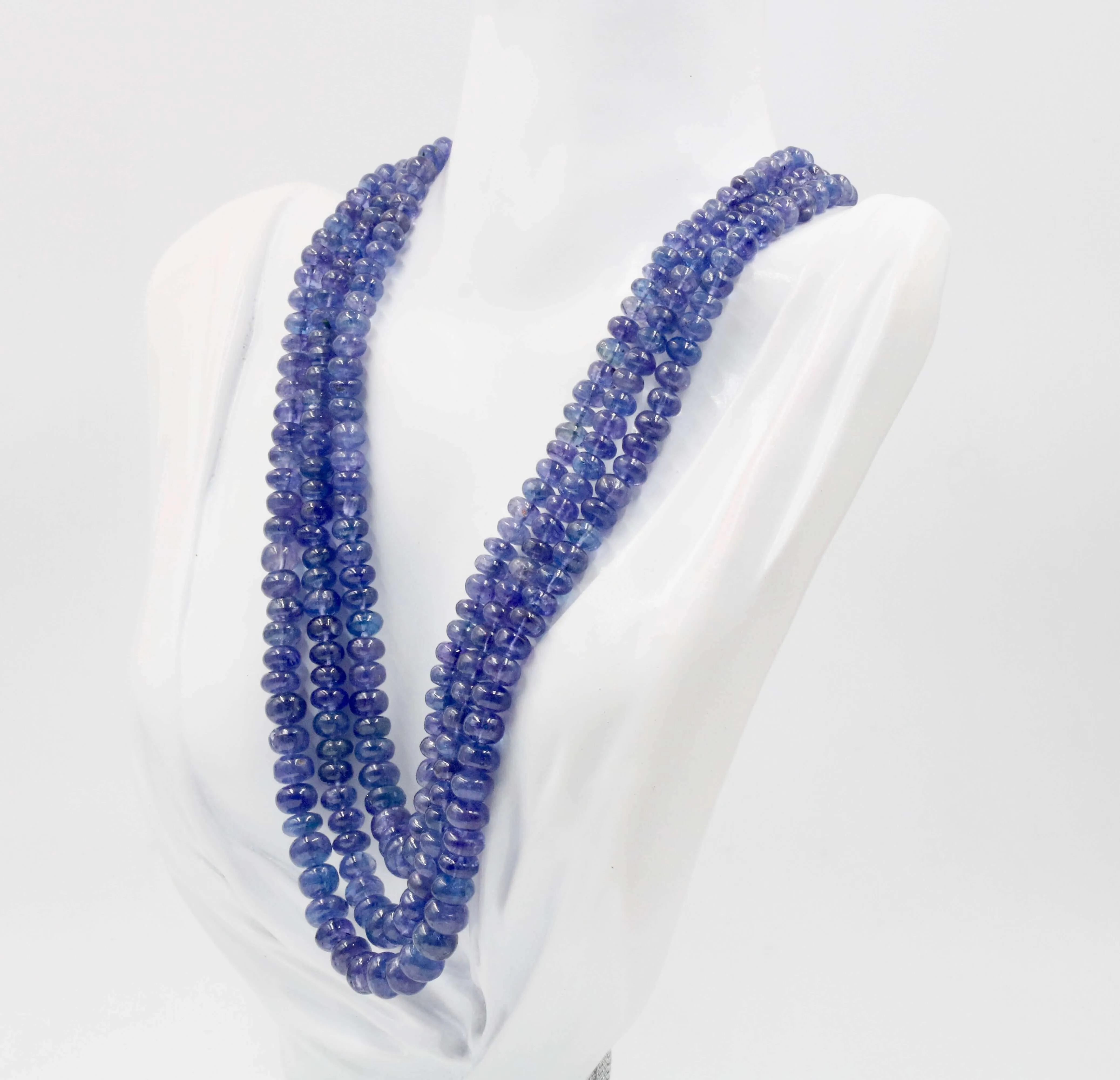 Natural Tanzanite Necklace Tanzanite Beaded Necklace December Birthstone Necklace Layered Necklace Multi Strand Necklace SKU 6141196