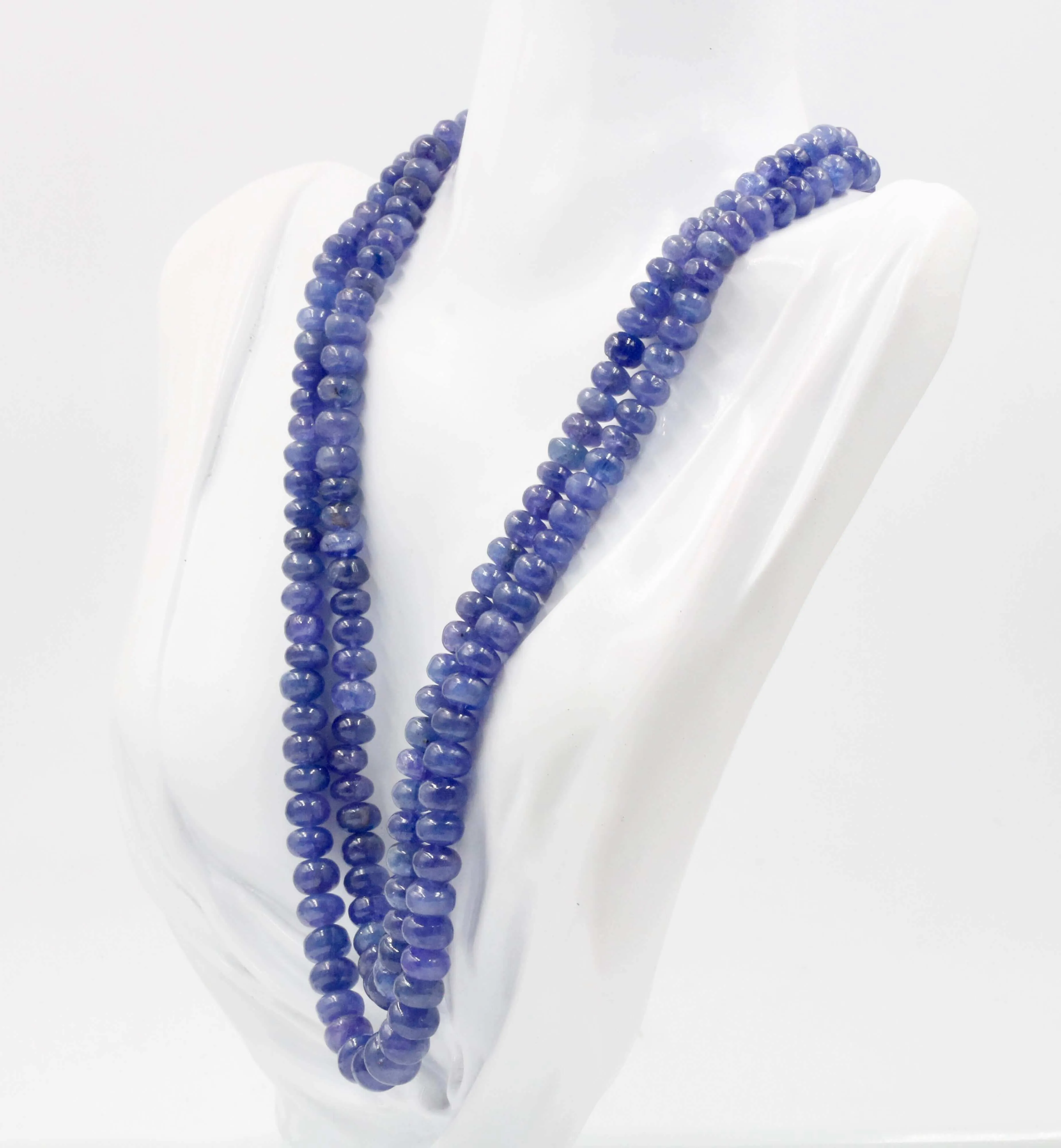 Natural Tanzanite Necklace Tanzanite Beaded Necklace December Birthstone Necklace Layered Necklace Multi Strand Necklace SKU 6141196