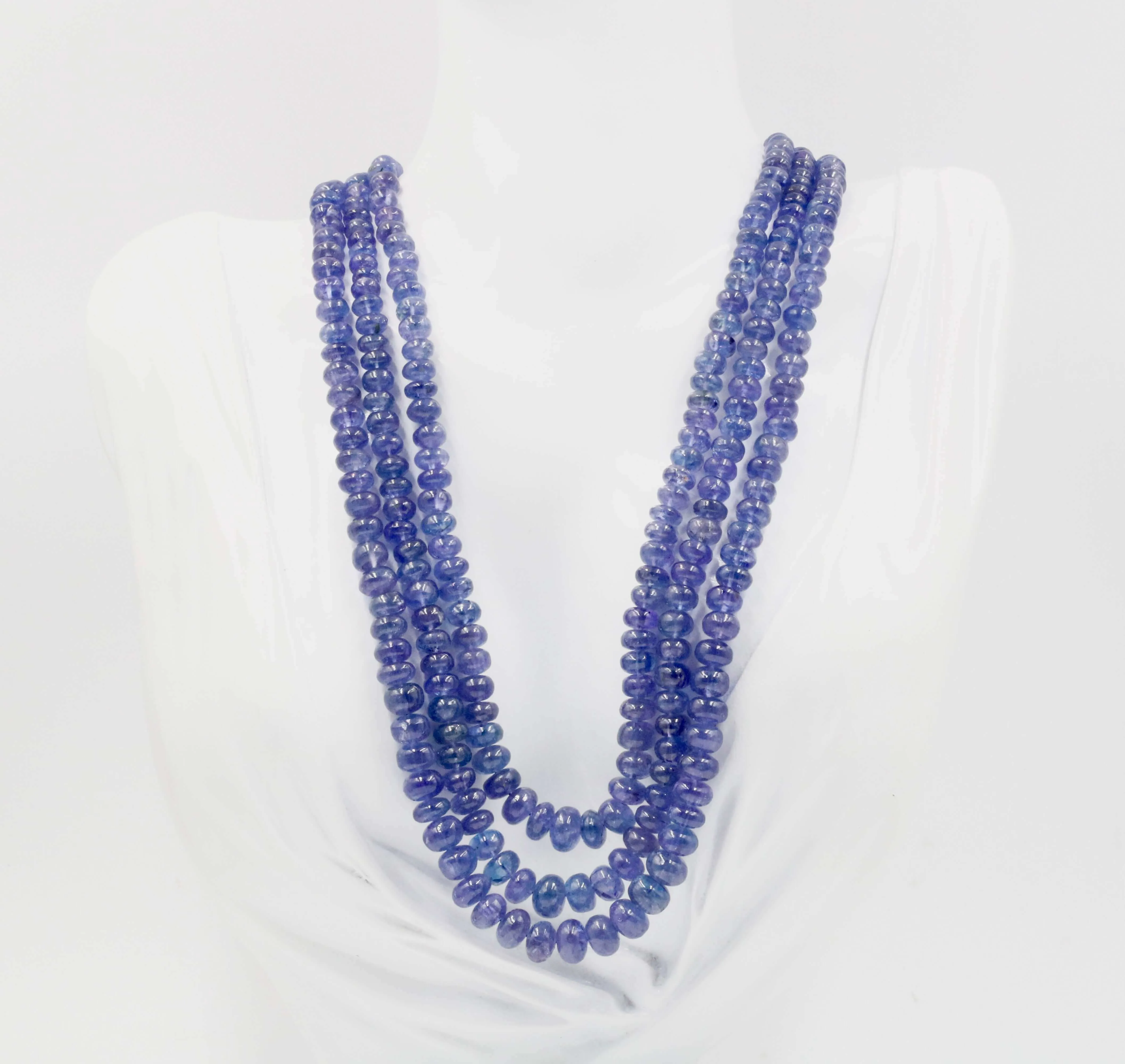 Natural Tanzanite Necklace Tanzanite Beaded Necklace December Birthstone Necklace Layered Necklace Multi Strand Necklace SKU 6141196