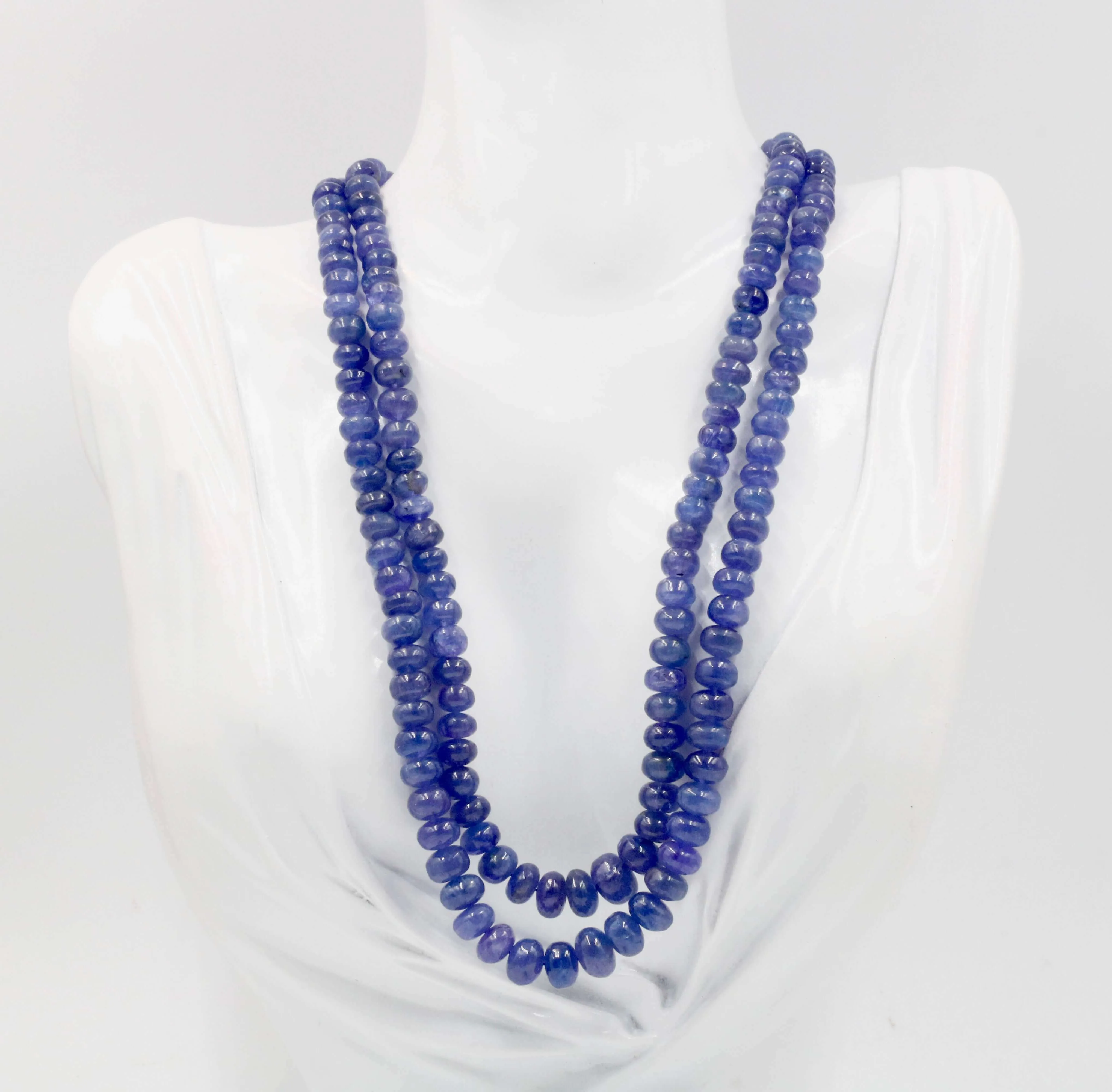 Natural Tanzanite Necklace Tanzanite Beaded Necklace December Birthstone Necklace Layered Necklace Multi Strand Necklace SKU 6141196