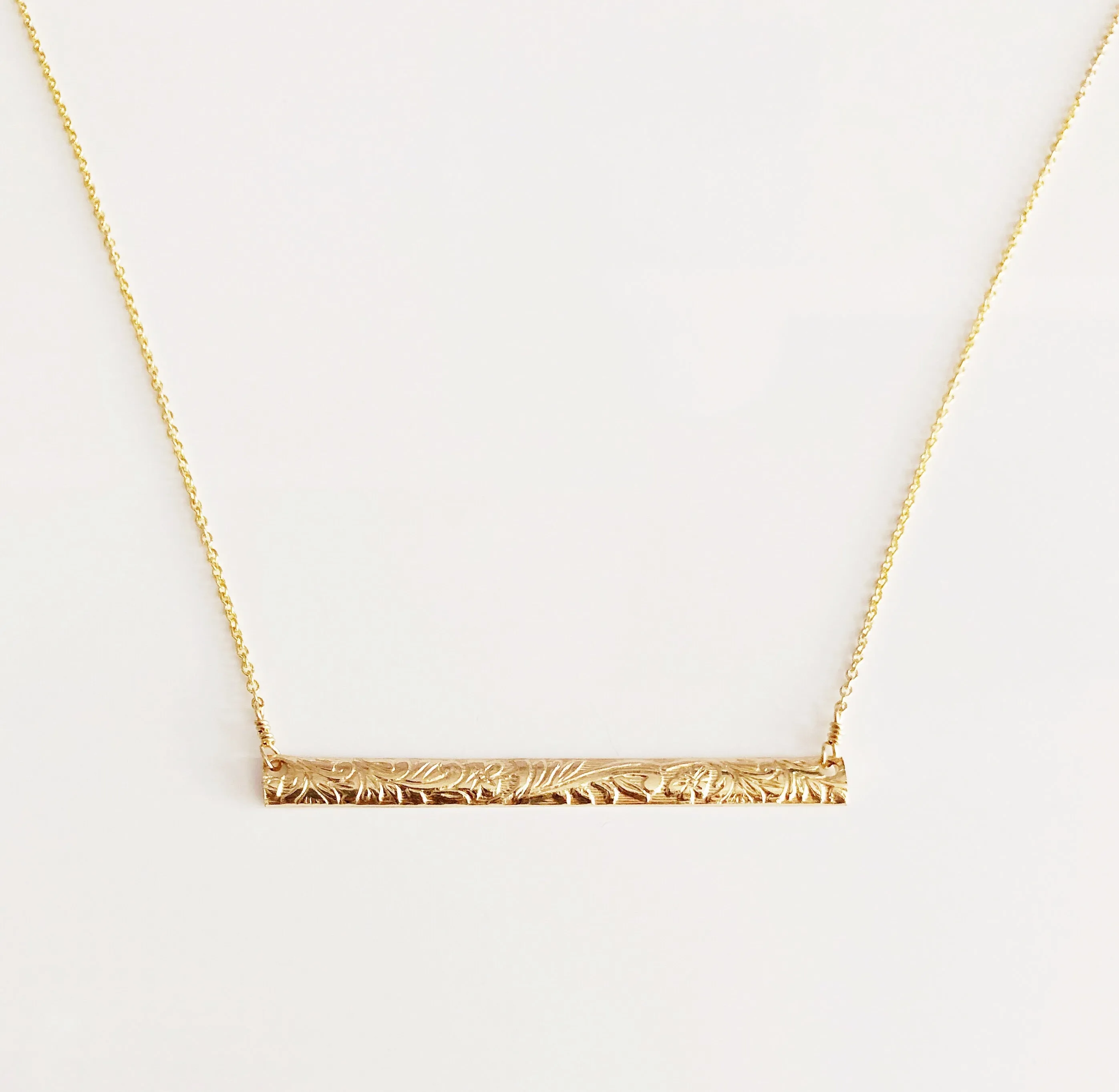 Necklace MELIA - horizontal bar  (N288)