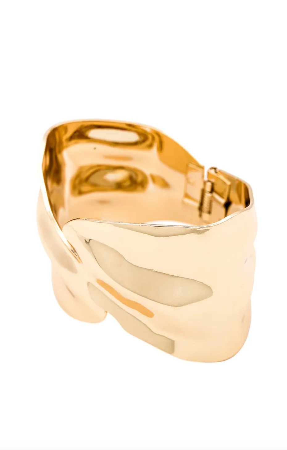 NEW!! Abstract Textured Cuff Bracelet in Gold by Ettika