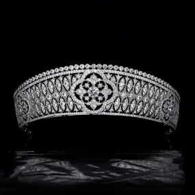 New Vintage Luxury Cubic Zirconia Princess Tiara Wedding Bridal Crown HairJewelry wedding Dress Accessories CH10429