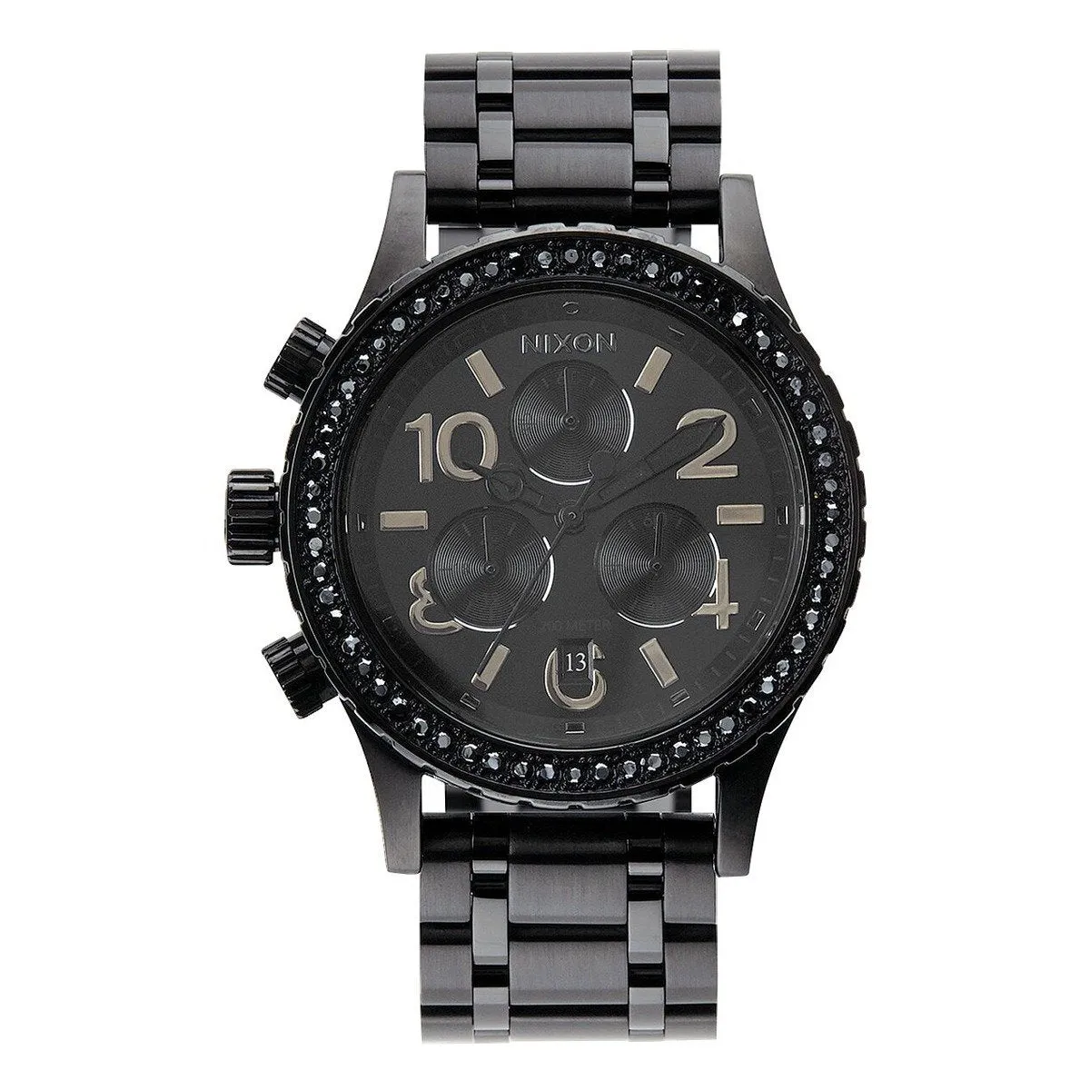 Nixon Men's 38-20 Chrono Watch All Black Crystal 38mm