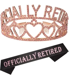 Officially Retired Retirement Party Set Pink, Officially Retired Tiara/Crown, Retirement