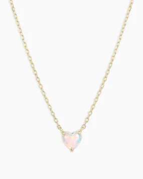 Opal Heart Necklace