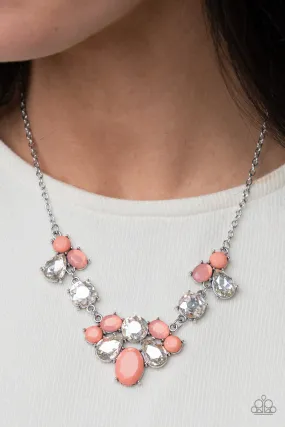 Open Door Jewelry - Ethereal Romance - Orange Necklace - Paparazzi Accessories