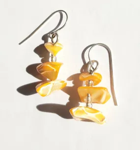 Orange Coral Earrings