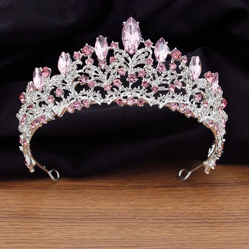 Ornate Crystal Wedding Crown Bridal Tiaras Party Prom Hair Accessories