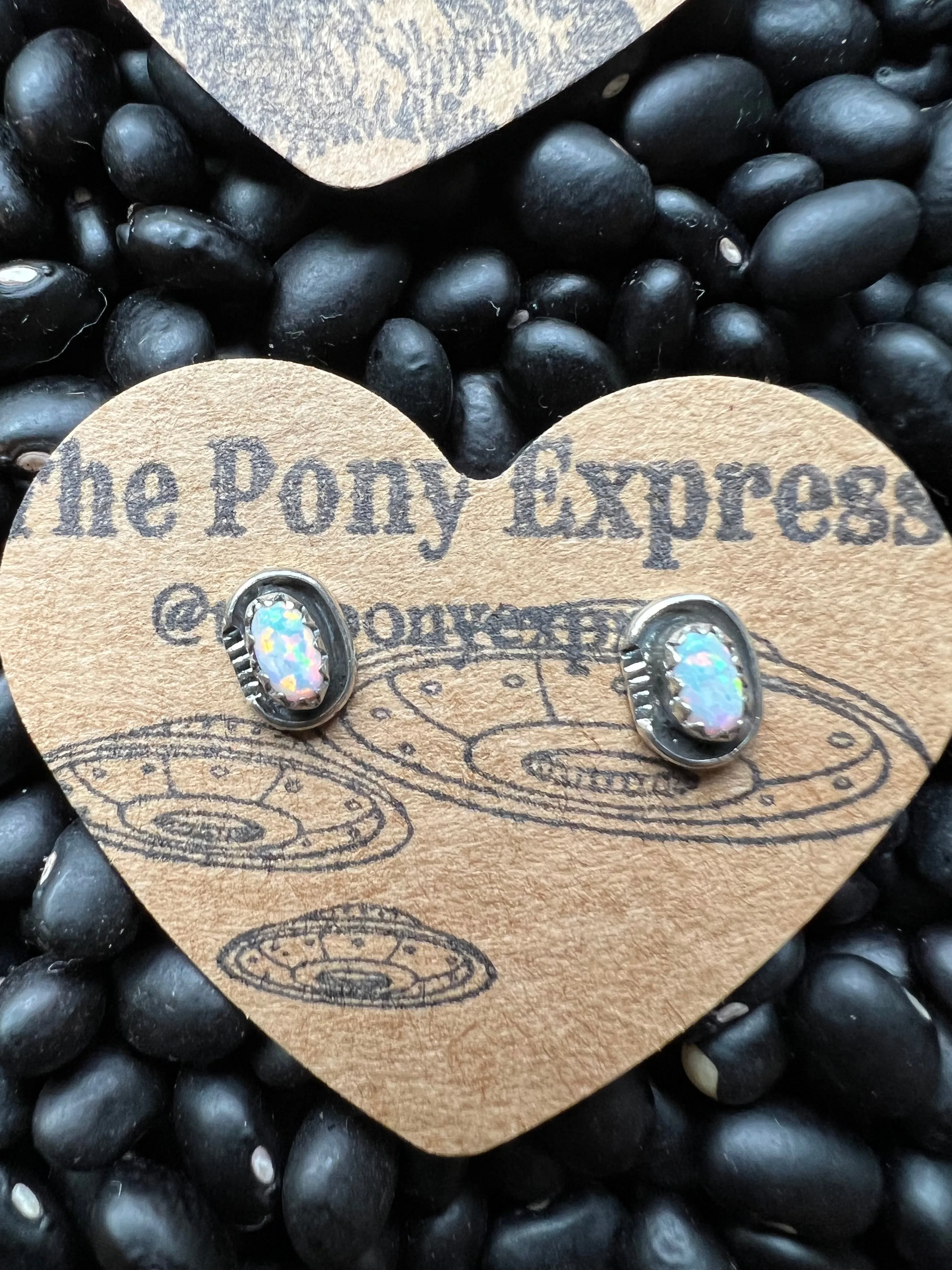 Oval Shadow Box Studs