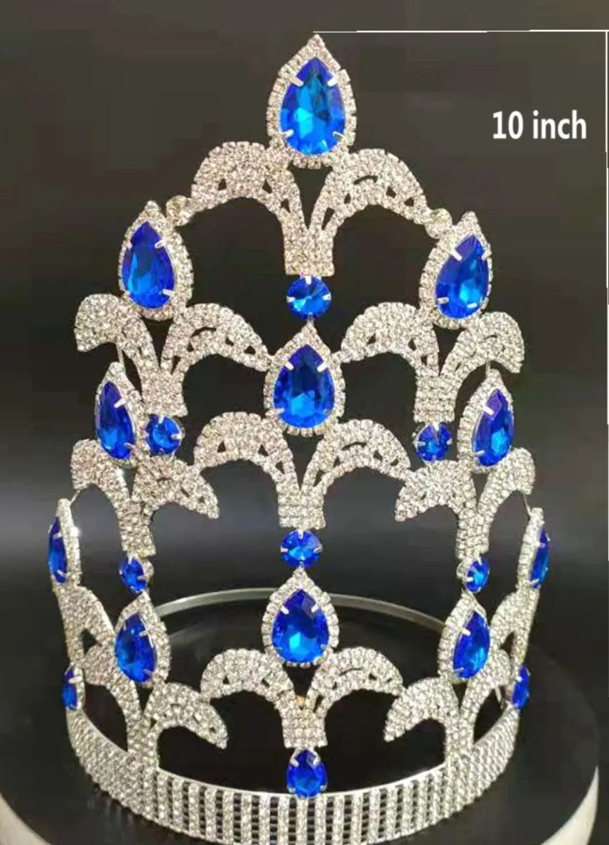 Pageant Tiras And Large Luxury wedding Crowns