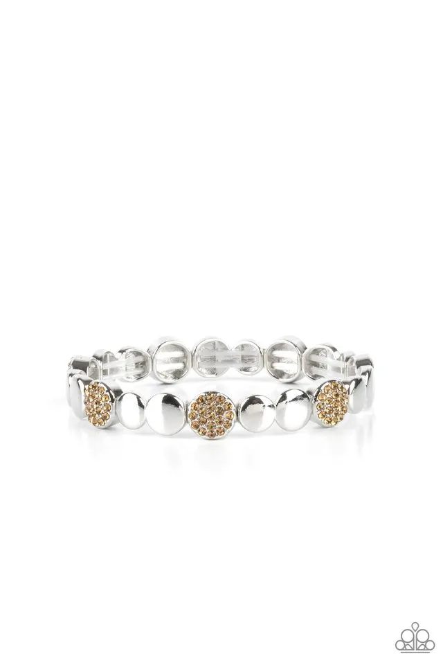 Paparazzi Bracelet ~ Dimensional Dazzle - Brown