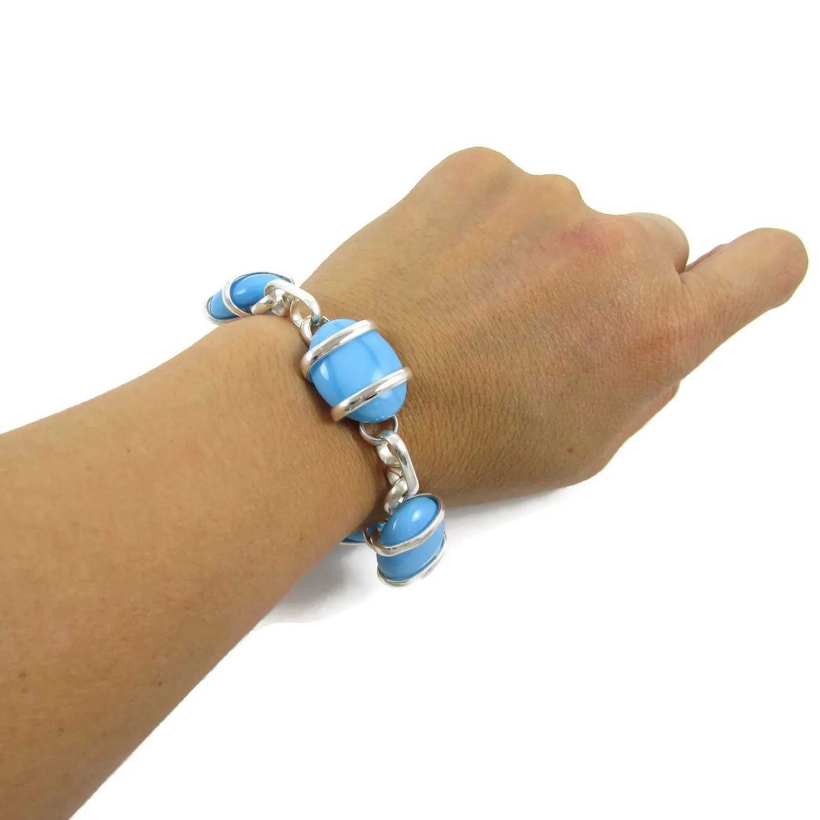 Parallel Bracelet - Turquoise Opaque