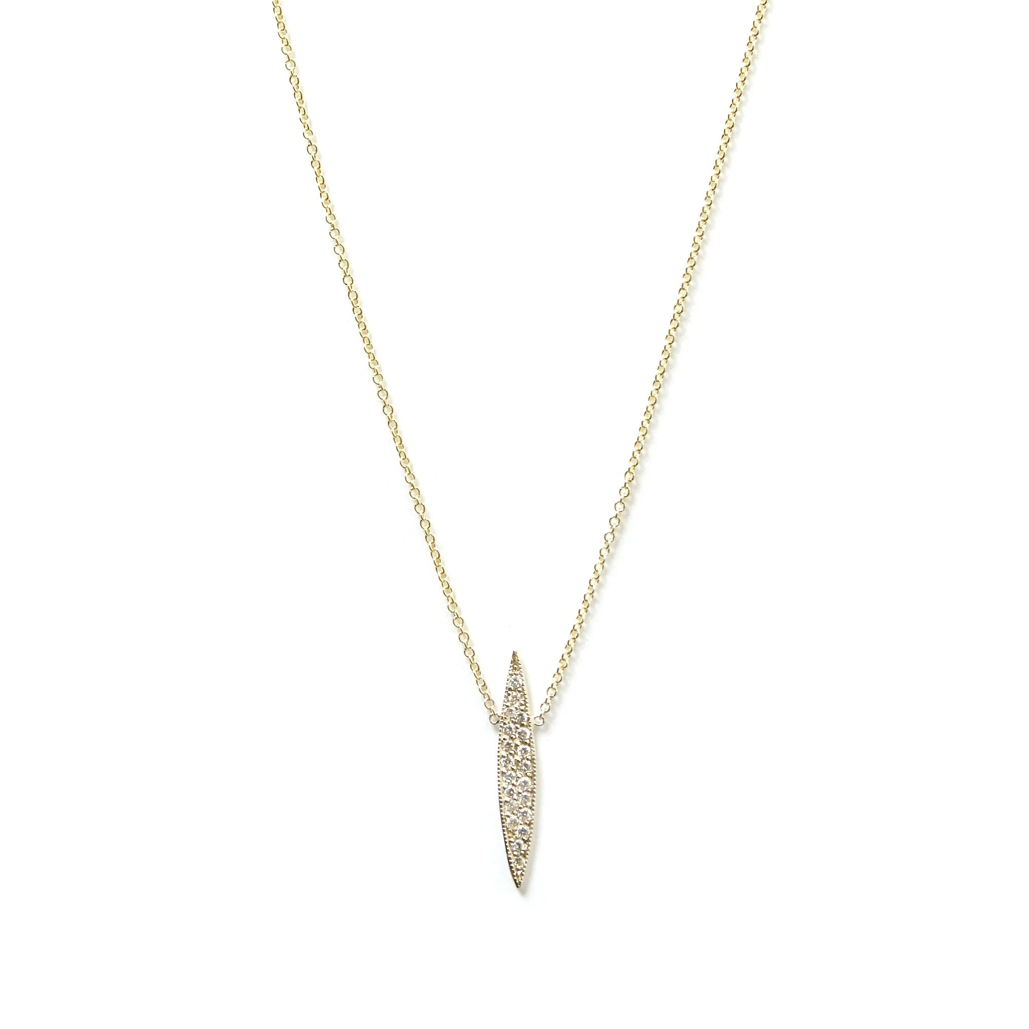 Pavé Long Horizon Necklace