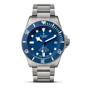 Pelagos Ceramic matte blue disc, Titanium bracelet