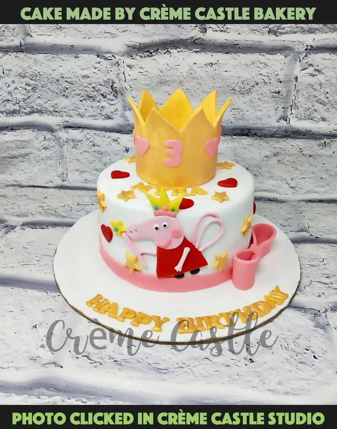 Peppa Crown Cake