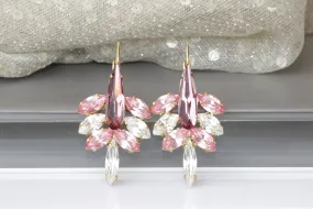 PINK DROP EARRINGS