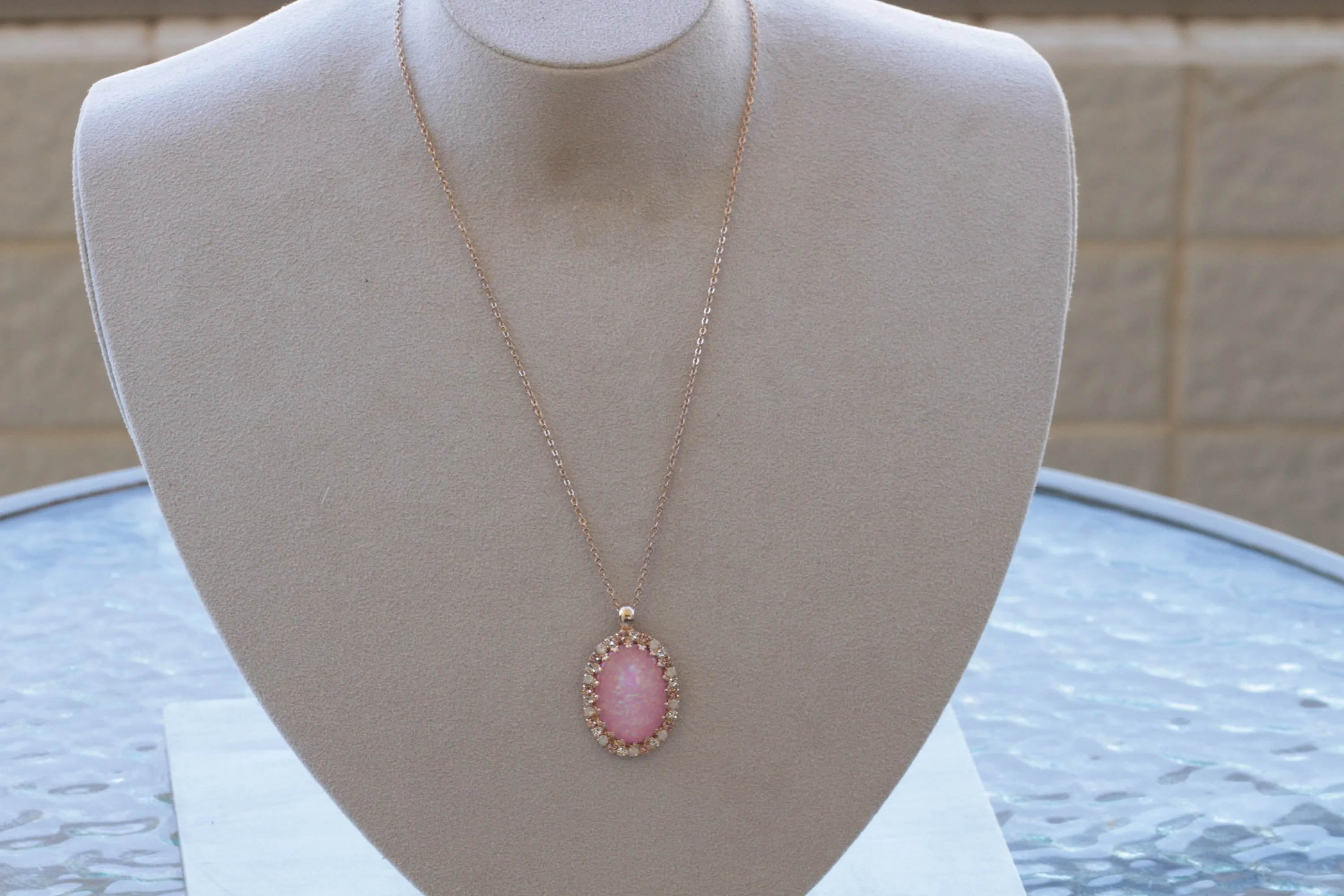 PINK OPAL NECKLACE