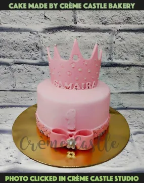 Pink Royal Tiar Cake