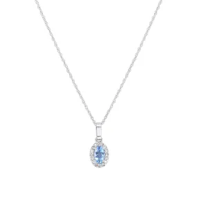 Popsicle Blue Topaz & Diamond Necklace