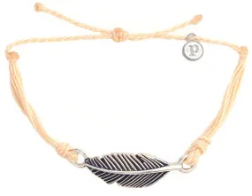 Pura Vida Silver Feather Bracelet