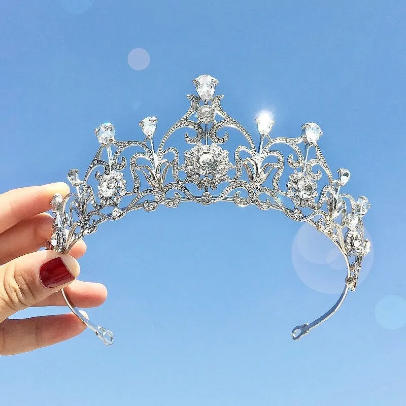 "Alena" - Silver Cubic Zirconia Bridal Tiara