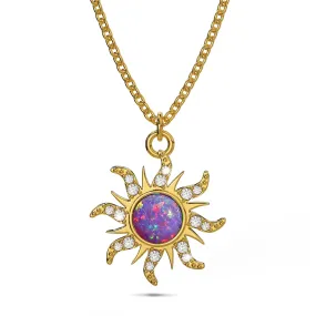 Rapunzel Opal Sun Necklace