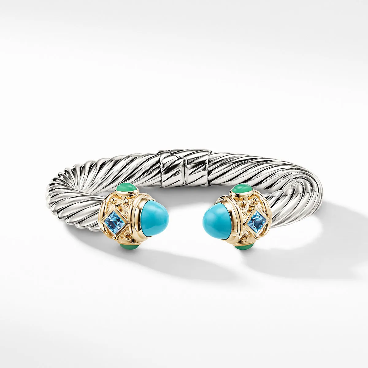 Renaissance Bracelet with 14K Gold and Reconstituted Turquoise