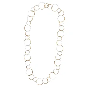 Repeating Circles Gold Necklace