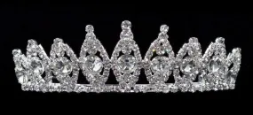 Rivoli Burst 2" Silver Rhinestone Tiara