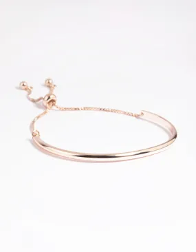 Rose Gold Simple Toggle Cuff Bracelet