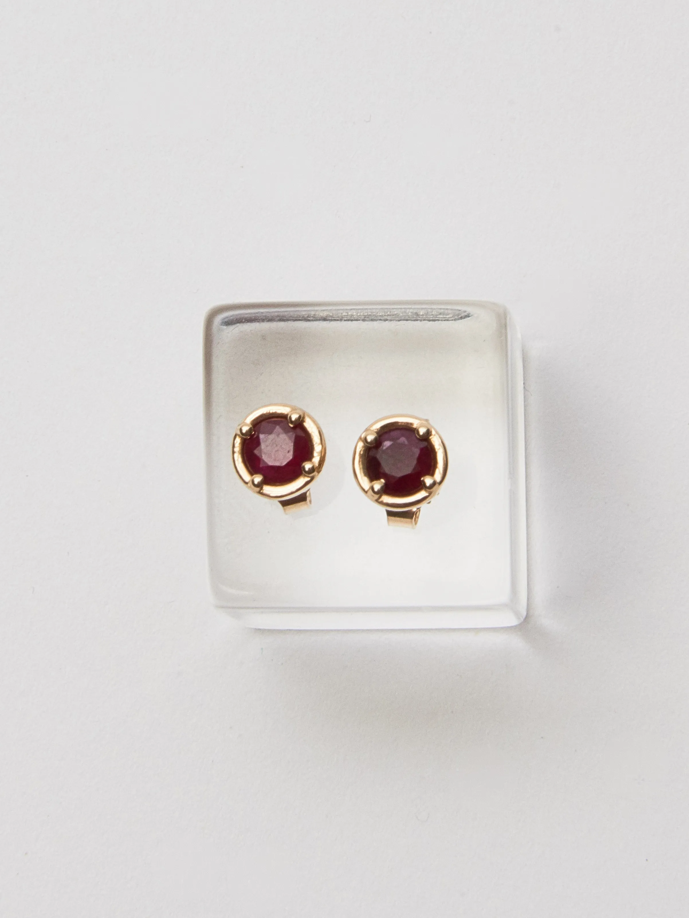 Ruby Dot Studs