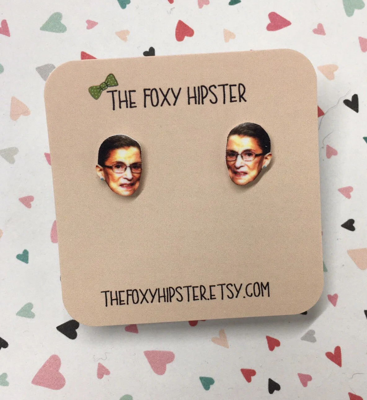 Ruth Bader Ginsburg Stud Earrings