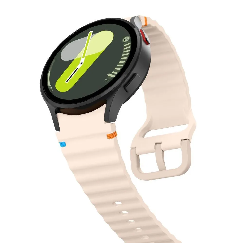 Samsung Galaxy Watch 4 / 5 / 6 / 7 / FE Tech-Protect Silicone Sport Urrem - Lyserød