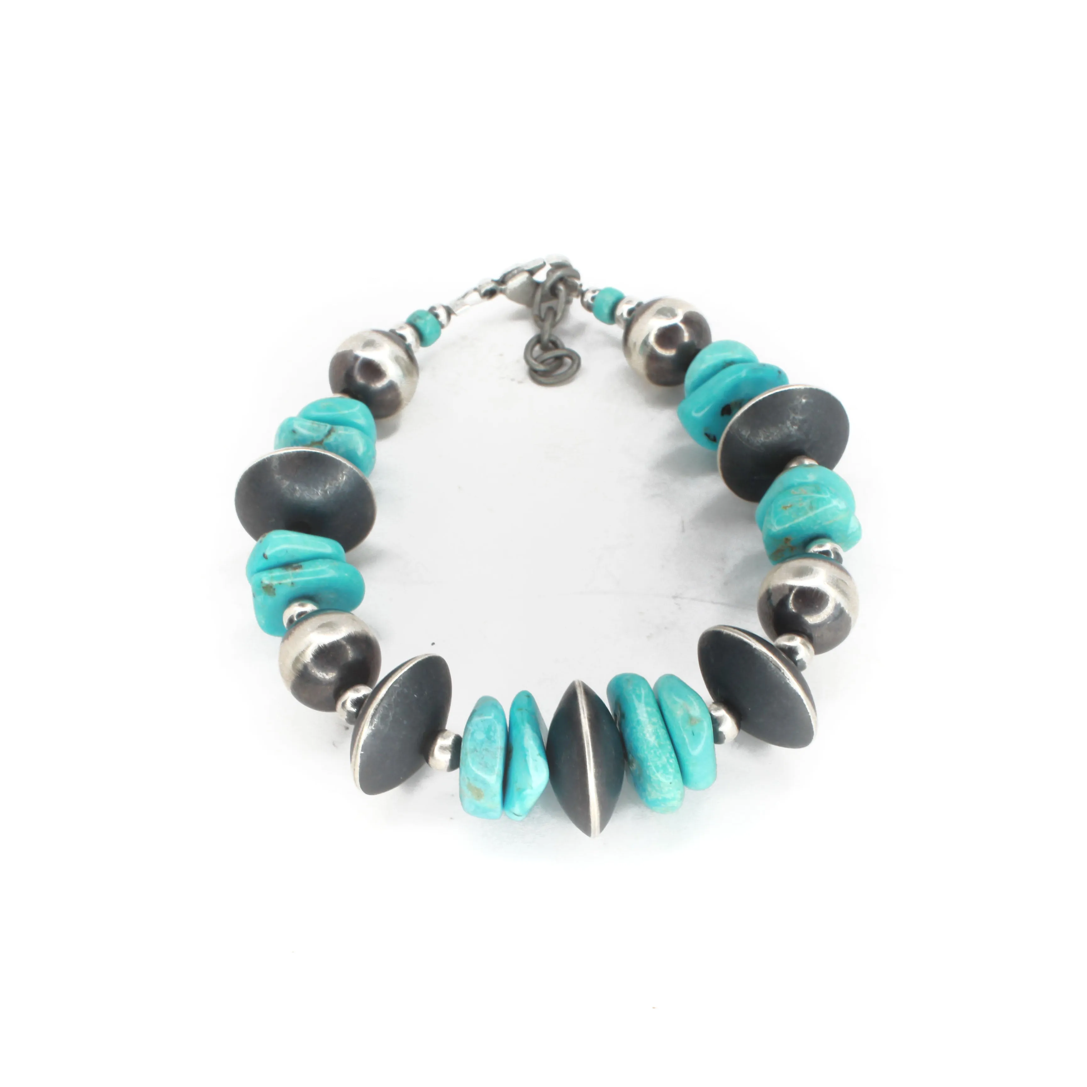 Saucer Navajo Pearl Bracelet - Turquoise