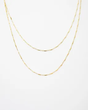 Shinny Double Wrap Necklace