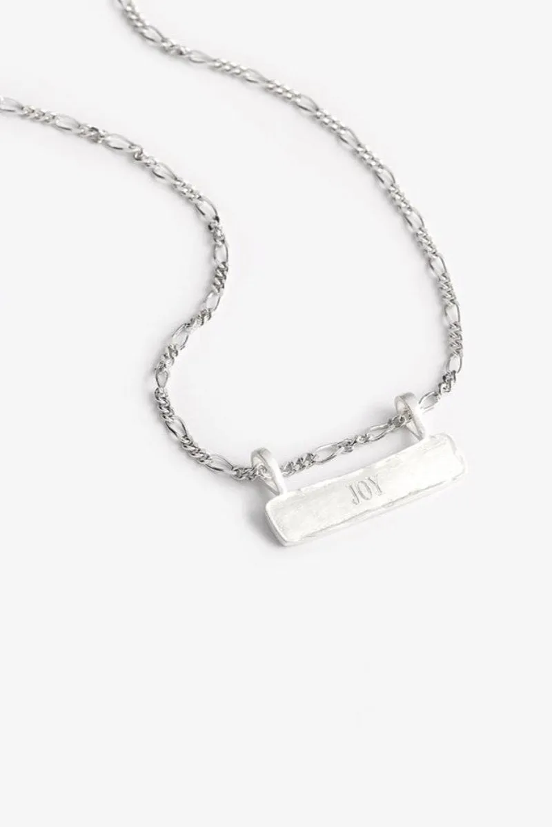 Signature Bar Necklace - Silver