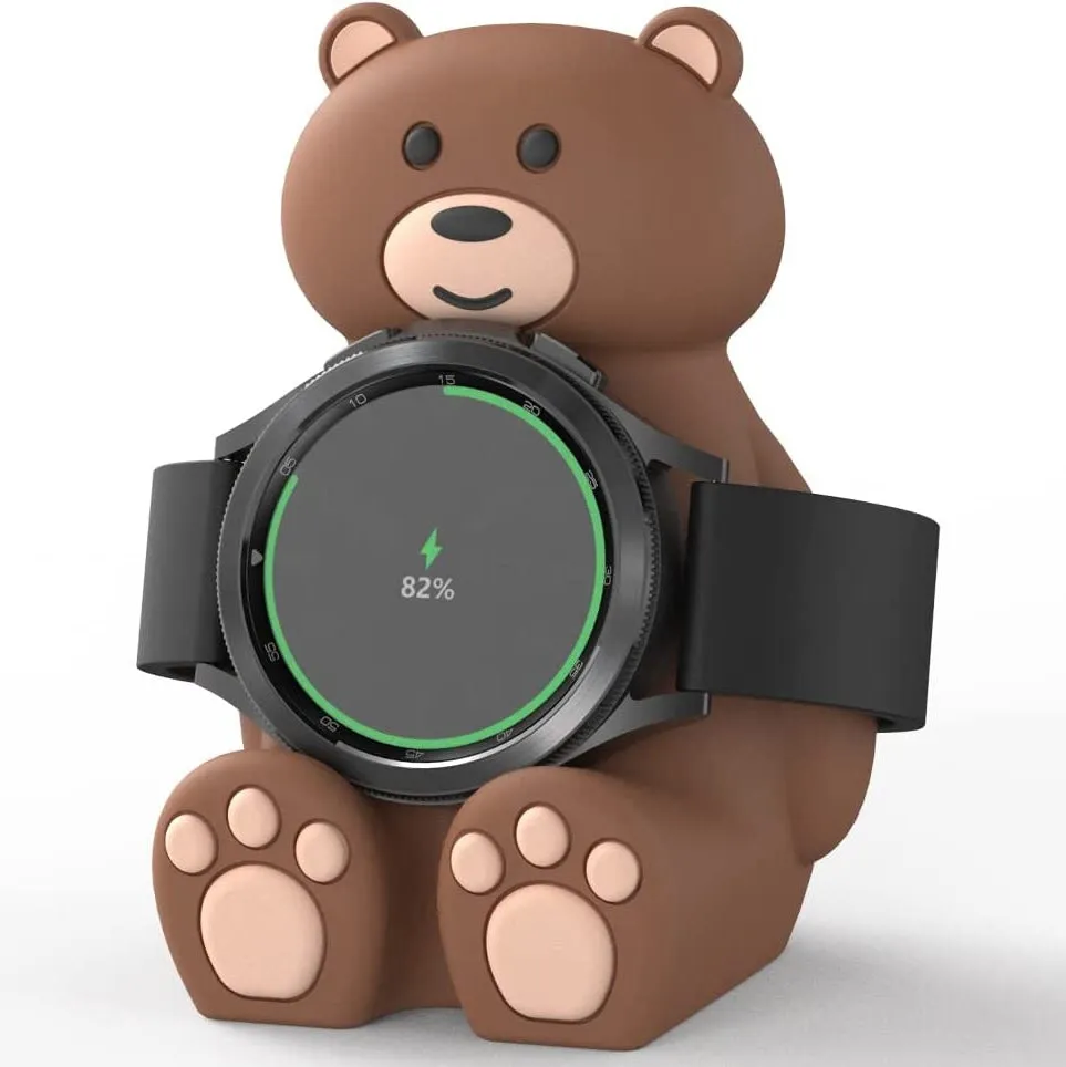 SIKAI Bear Slicone Case Watch Stand for Samsung Galaxy Watch 5 44mm 40mm 5Pro 55mm