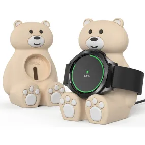 SIKAI Bear Slicone Case Watch Stand for Samsung Galaxy Watch 5 44mm 40mm 5Pro 55mm