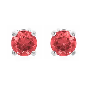 Silver Ruby 5/8Ctw Earring