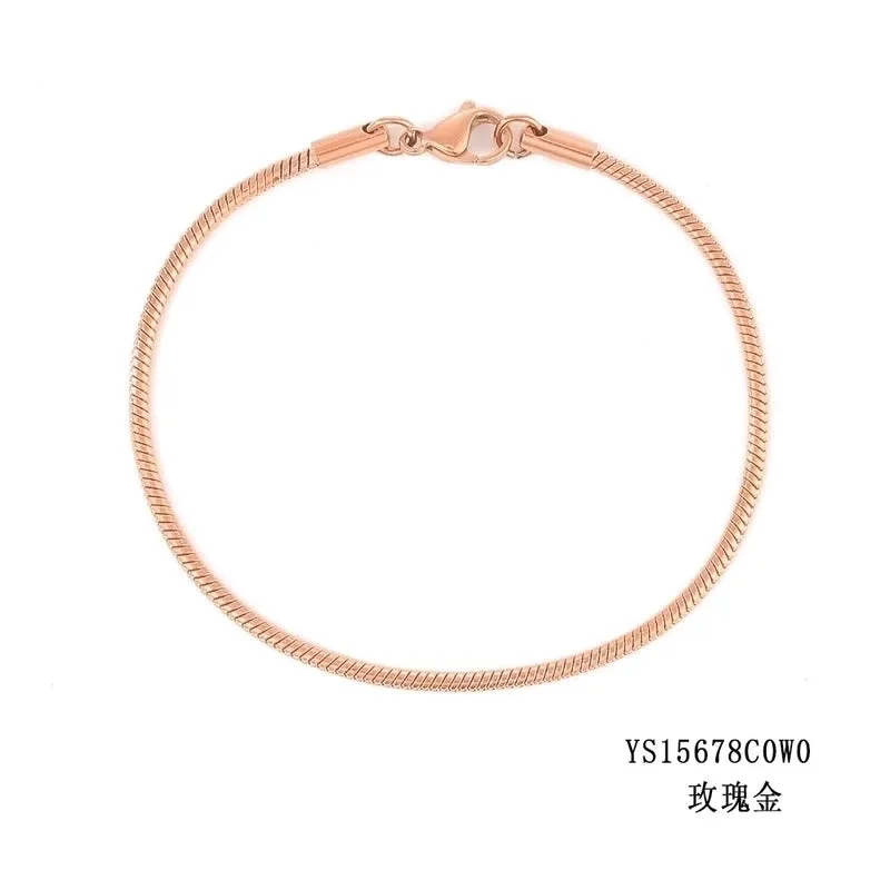 Simple Fashion Snake Bone Bracelet Gold Plated Bracelet Stainless Steel Bracelet