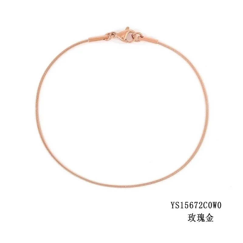 Simple Fashion Snake Bone Bracelet Gold Plated Bracelet Stainless Steel Bracelet