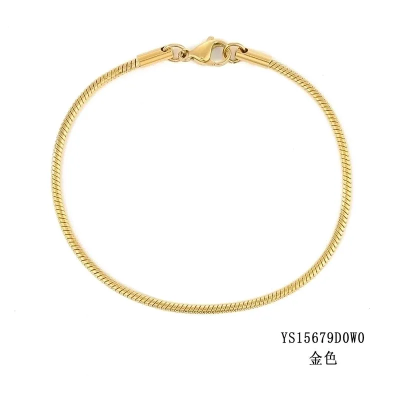 Simple Fashion Snake Bone Bracelet Gold Plated Bracelet Stainless Steel Bracelet