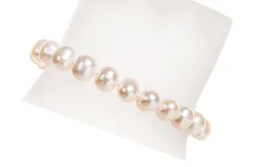 Single Strand White Freshwater Pearl Bracelet 8mm