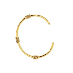 Sleek Gold-Filled Geometric Cuff Bracelet – Modern Minimalist Jewellery