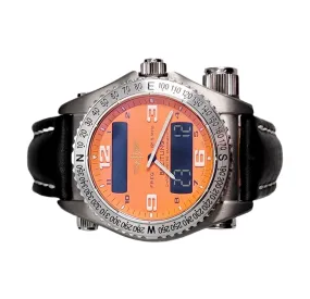 Sold! Breitling Emergency Titanium Orange Dial Watch