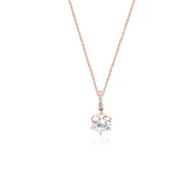 Solitaire Cubic Zirconia Necklace