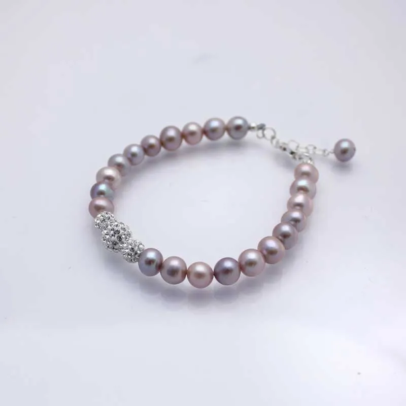 sparkly pearl bracelet